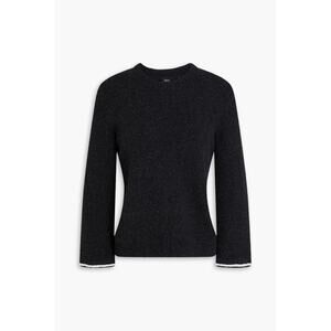 Theory Wool Blend Tweed Top JClassic Ladylike Sweater